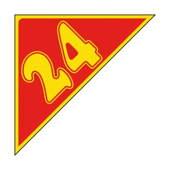 Yellow On Red Year Angle Window Stickers - Durable, Weatherproof Vinyl With Easy On/Off Adhesive - Back Slit For Seamless Installation - 11"× 11" 1