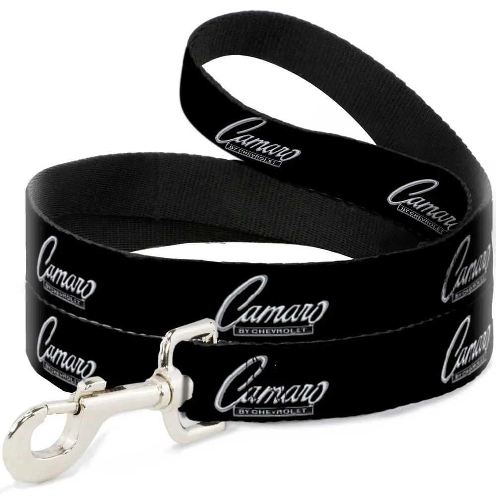 1969 Camaro Script Emblem Black & Silver Dog Leash 1