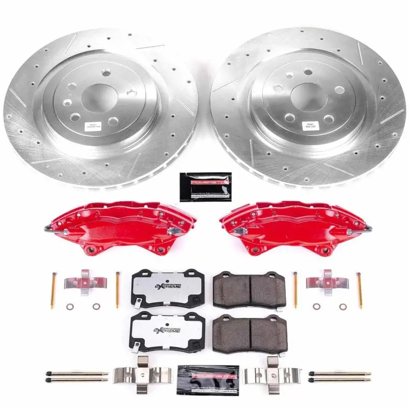 Powerstop 2010-2015 Chevrolet Camaro 5Th Gen Power Stop Rear Z26 Street Warrior Brake Kit W Calipers 1
