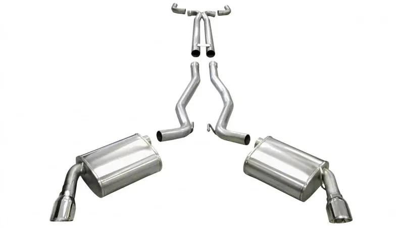 Corsa 2010-2013 Chevrolet Camaro Convertible Ss 6.2L V8 Manual Polished Sport Cat-Back + Xo Exhaust 1