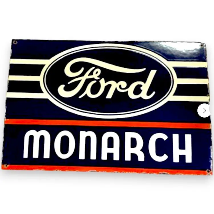 Ford Monbarch Porcelain Enamel Vintage Metal Reproduction 1