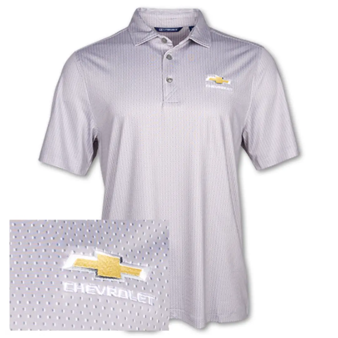 Gold Bowtie Cutter & Buck Recycled Shadow Polo 1