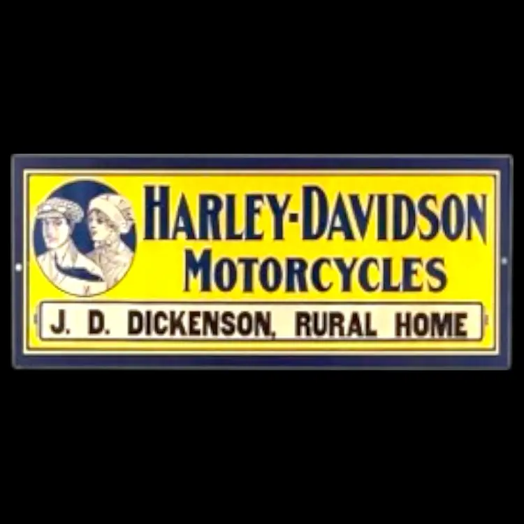 Harley Davidson Motorcycles Antique  Porcelain Enamel Vintage Metal Reproduction 1