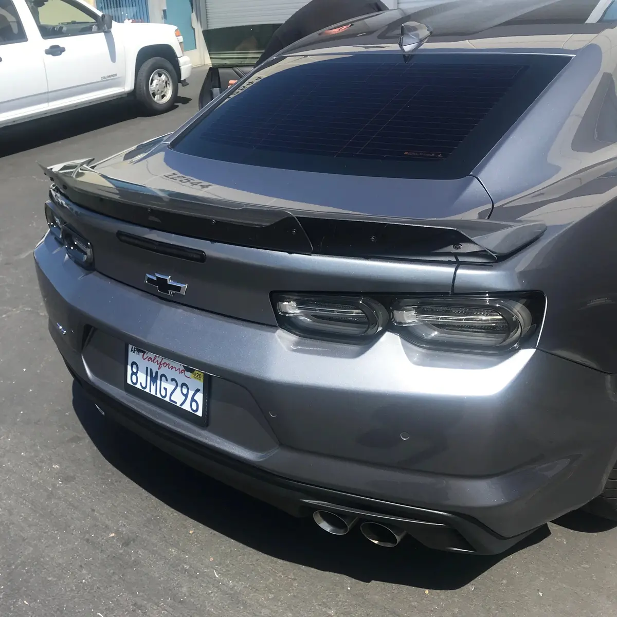 Camaro 2019-2024 Ss Wicker Bill Spoiler – Compatible With Rear View Camera 1