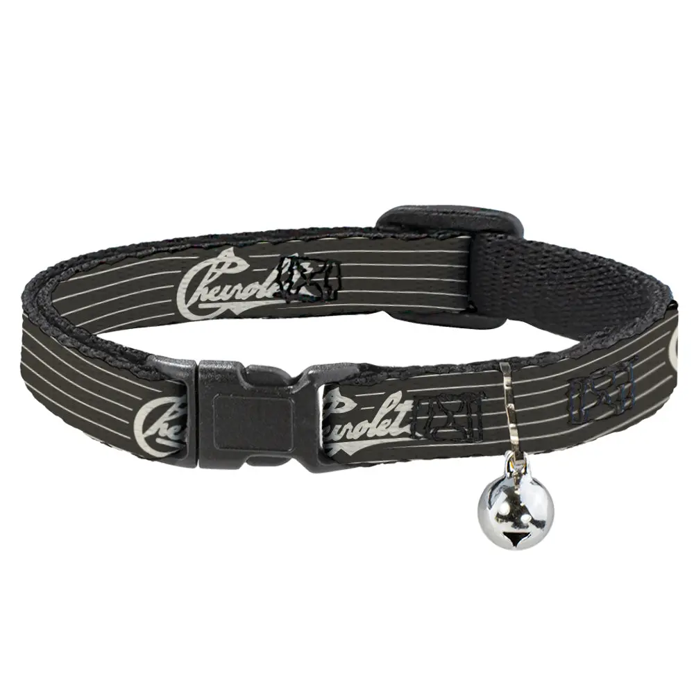 Chevrolet Heritage Script Charcoal & Tan Breakaway Cat Collar 1