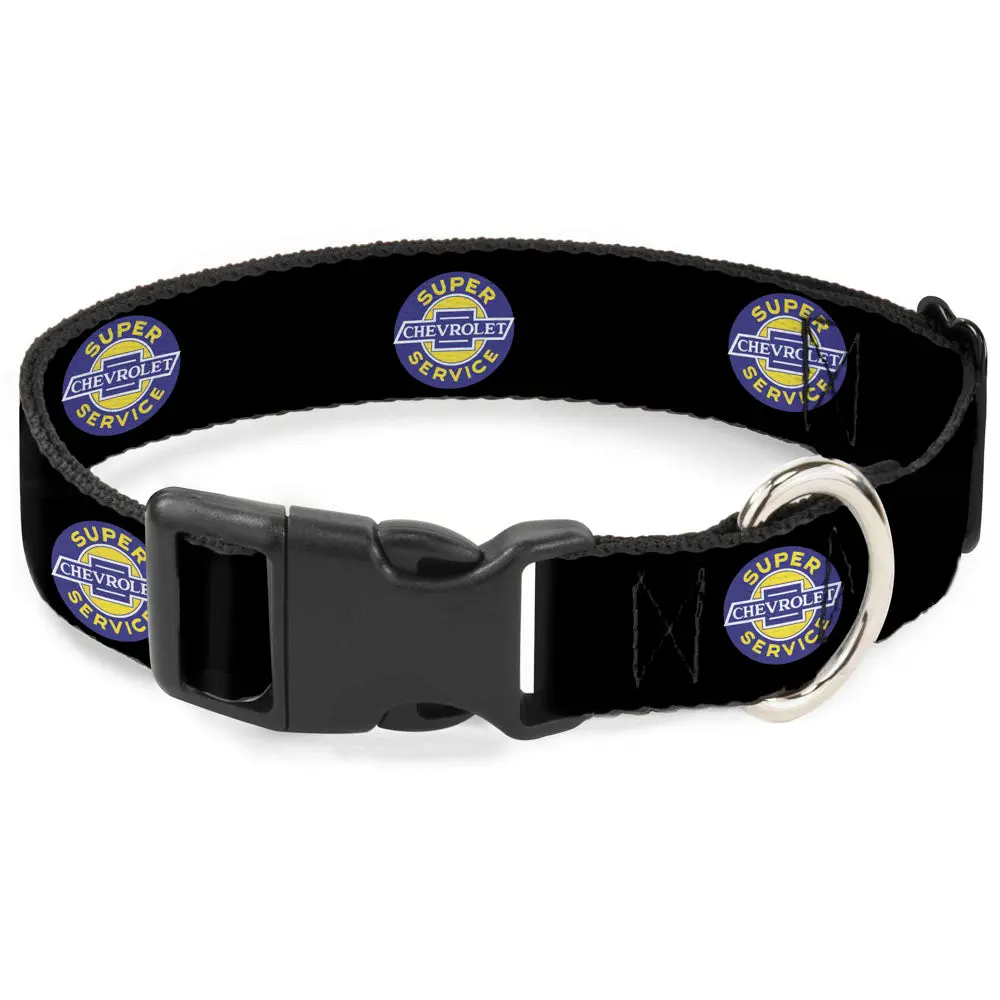 Chevrolet Super Service Logo Plastic Clip Collar - Black 1
