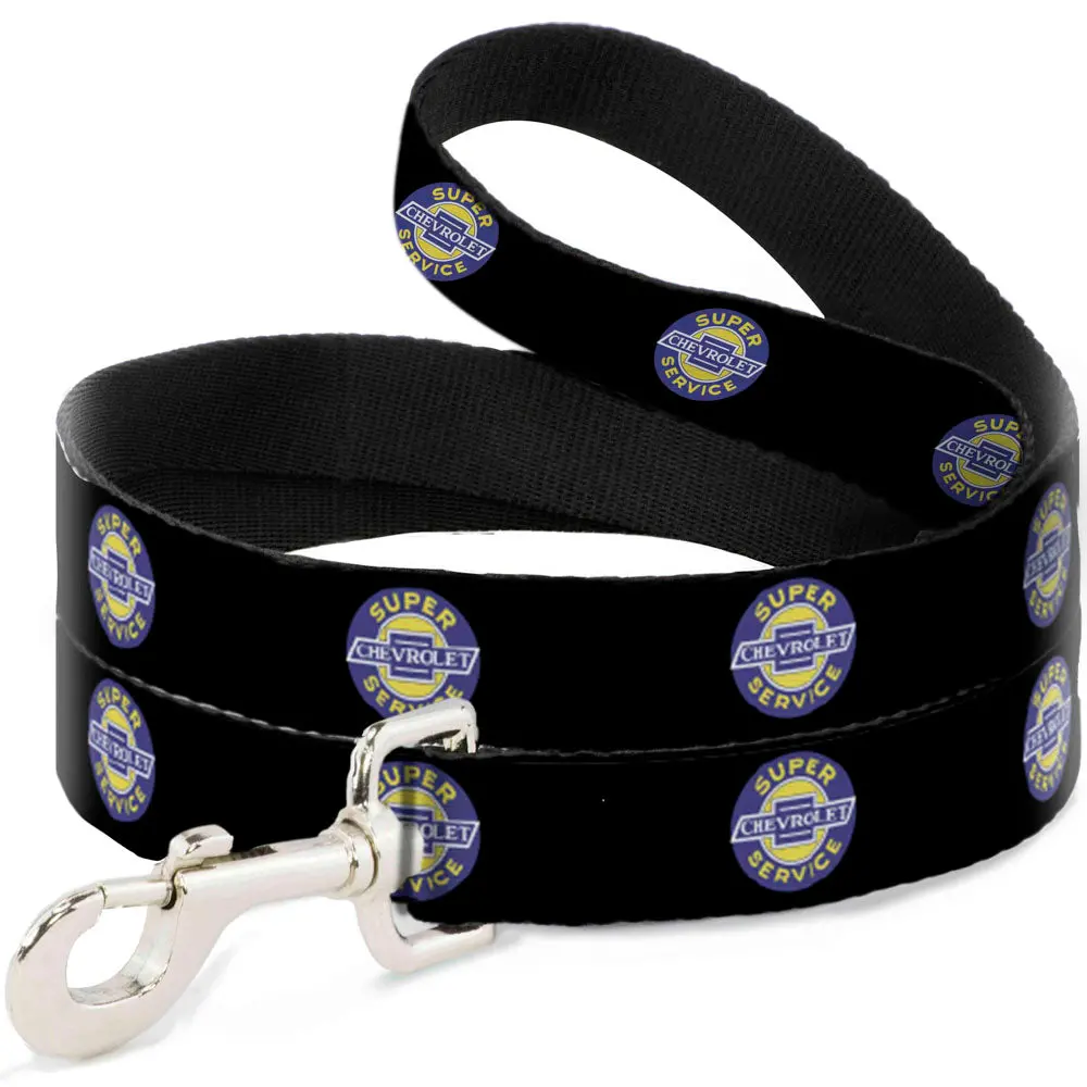 Chevrolet Super Service Logo Dog Leash - Black 1