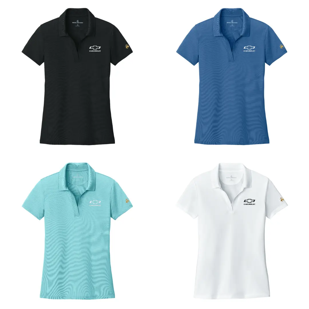 Ladies Brooks Brothers Mesh Pique Performance Polo 1