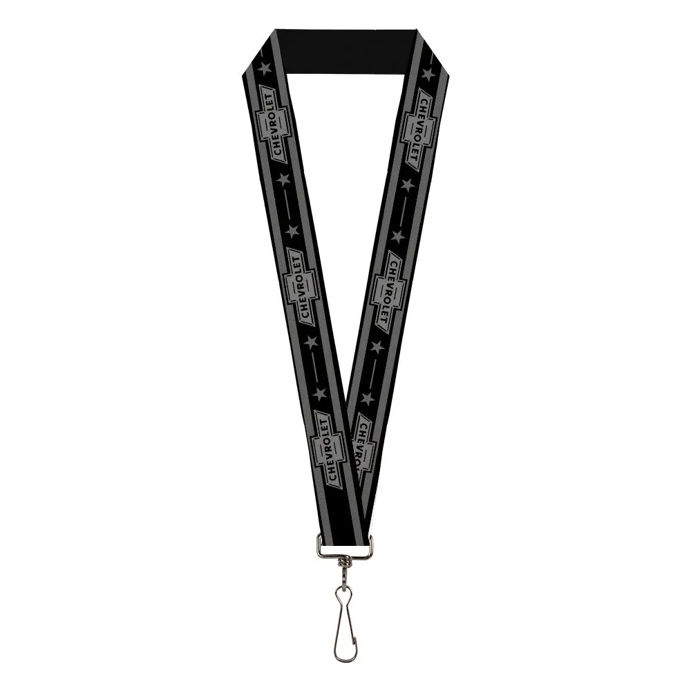 Vintage Chevrolet 1934 Bowtie Logo Stars & Stripe Lanyard - 1.0" 1