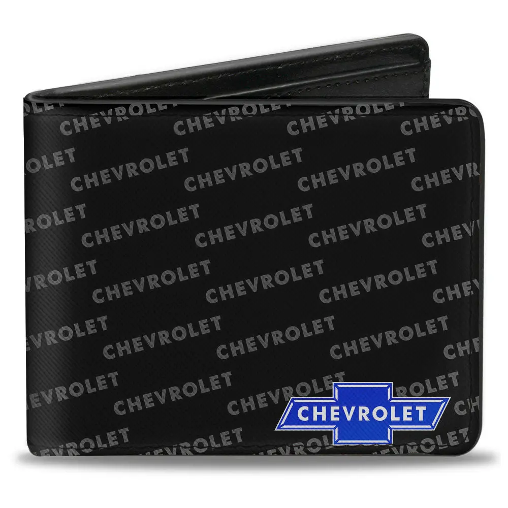 Chevy Bowtie W/ Chevrolet Text Bi-Fold Wallet 1