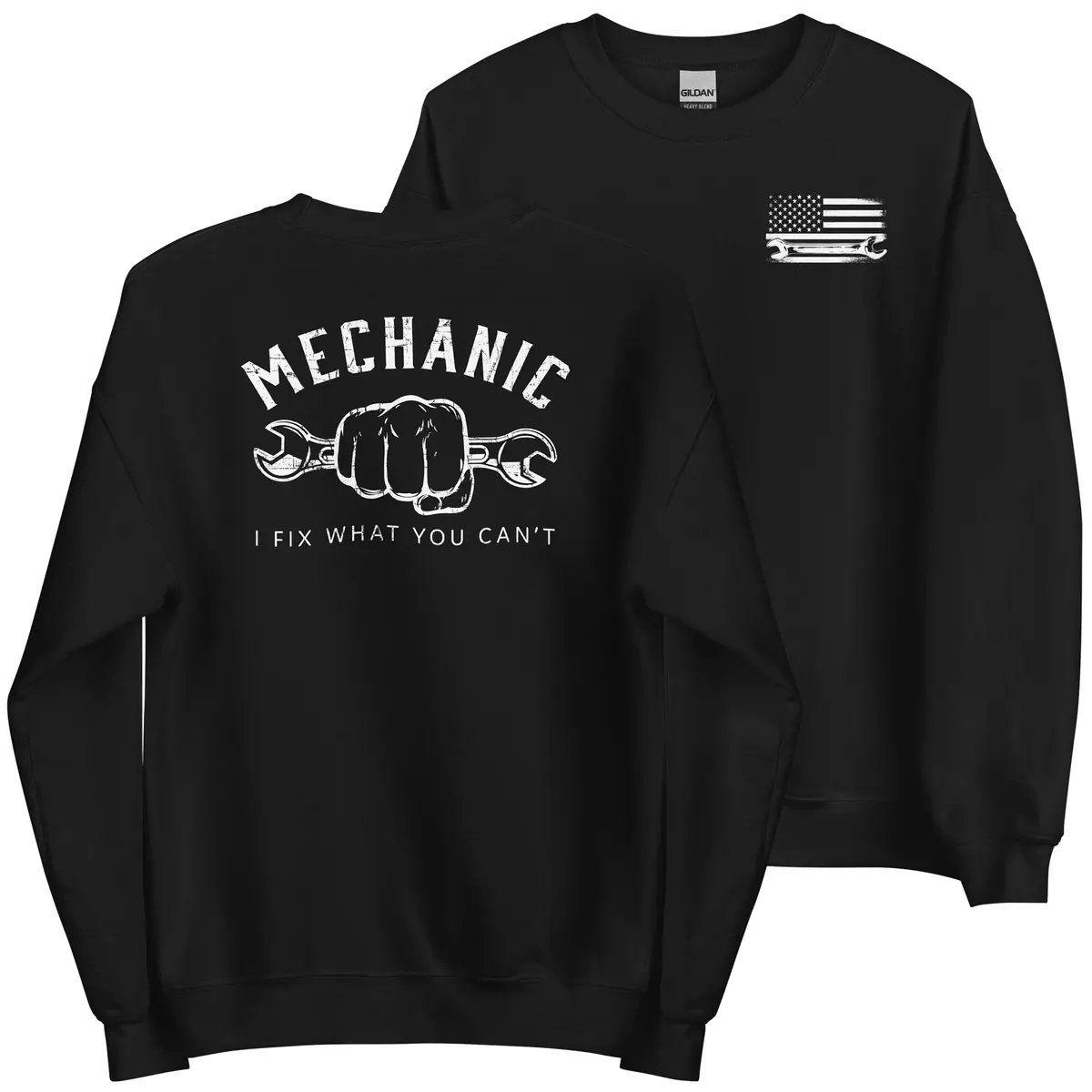 Mechanic Sweatshirt - I Fix What You Cant - Crew Neck 1