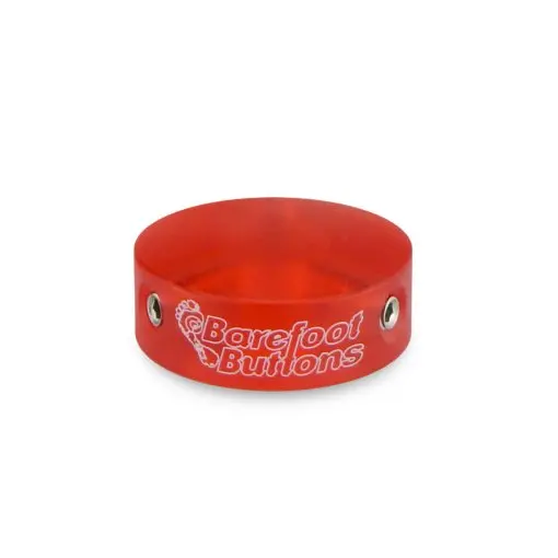 Barefoot Buttons V1 Red Acrylic 18-V1-St-Ra 1