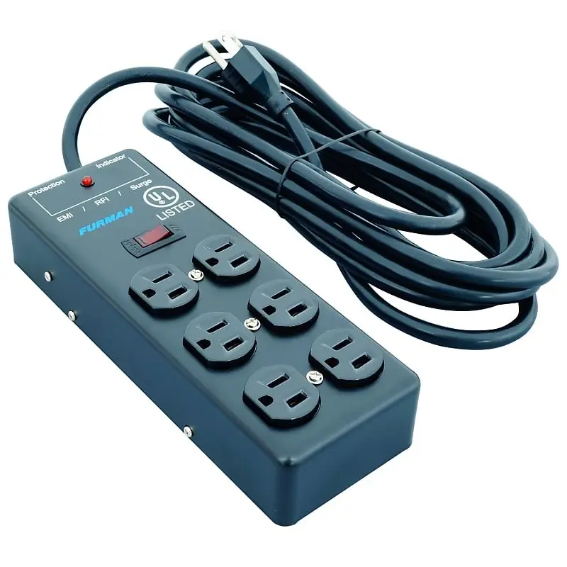 Furman Ss-6B Pro Surge Supressor 6-Outlet Power Strip W/15' Cord 1