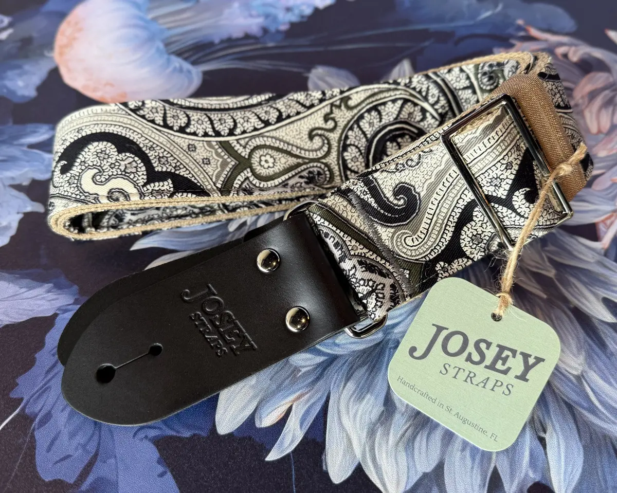 Josey Straps "Paisley Tie" Guitar Strap *Free Shipping In The Usa* 1