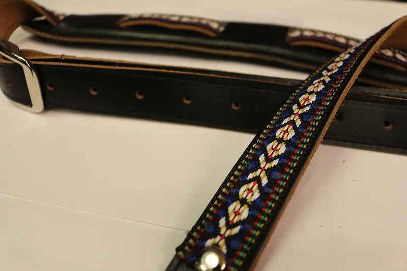 Souldier "Laredo" Leather Saddle Guitar Strap *Free Shipping In The Usa* 2