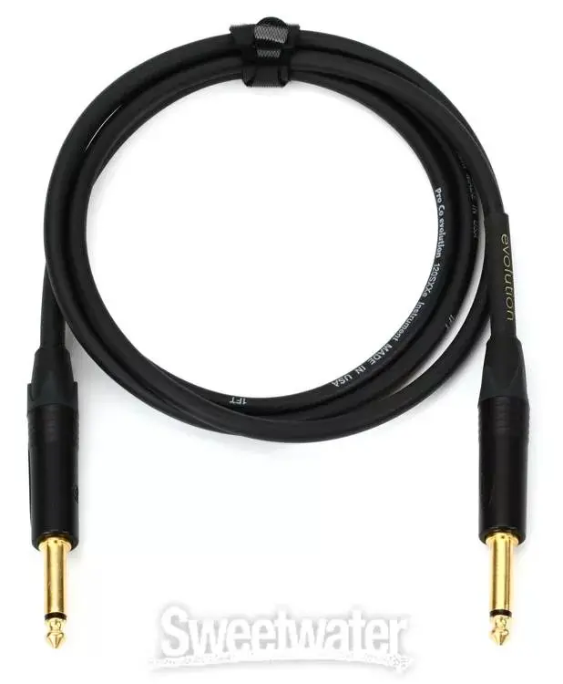 Pro Co Evolution Evlgcn-5 Instrument Cable 5 Ft Straight - Straight *Free Shipping In The Usa* 1