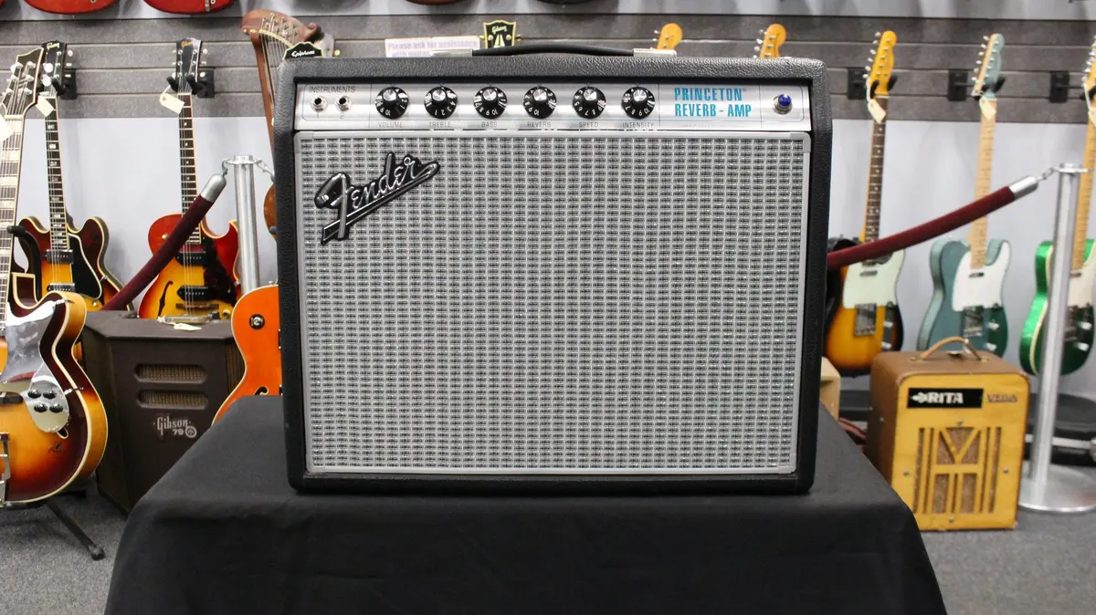 Fender 68 Princeton Reverb Reissue W/Ftsw And Cover 1