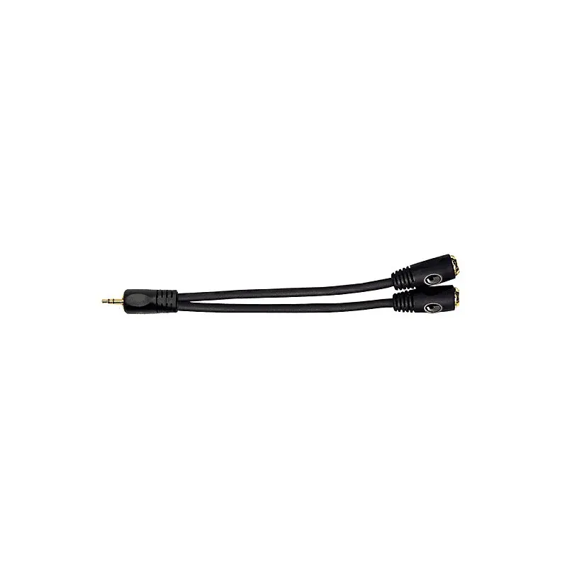 D'addario Stereo To Dual 1/8" Female Stereo Adapter- Pw-P047zz 1