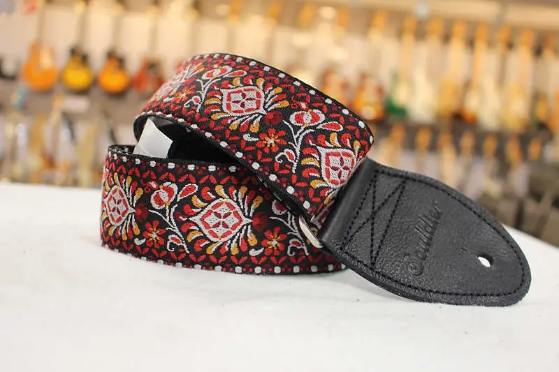 Souldier Hendrix Red/Black Guitar Strap *Free Shipping In The Usa* 1