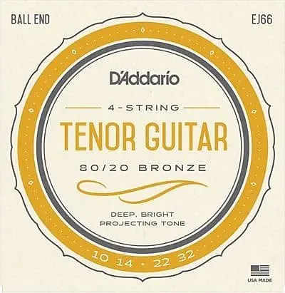 D'addario Ej66 80/20 Bronze Tenor Acoustic Guitar Strings 10-32 1