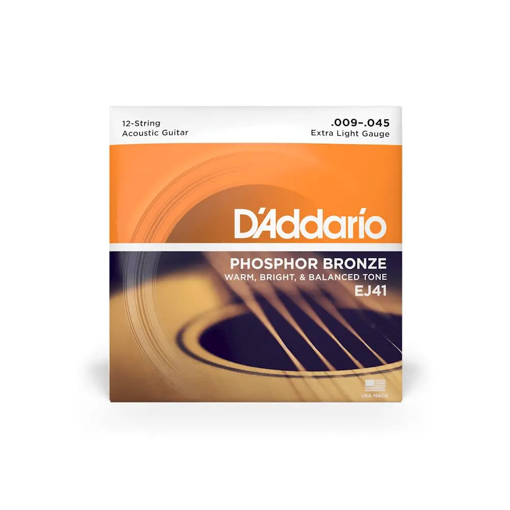 D'addario Ej41  Extra Light 12-String Acoustic Guitar Strings 1