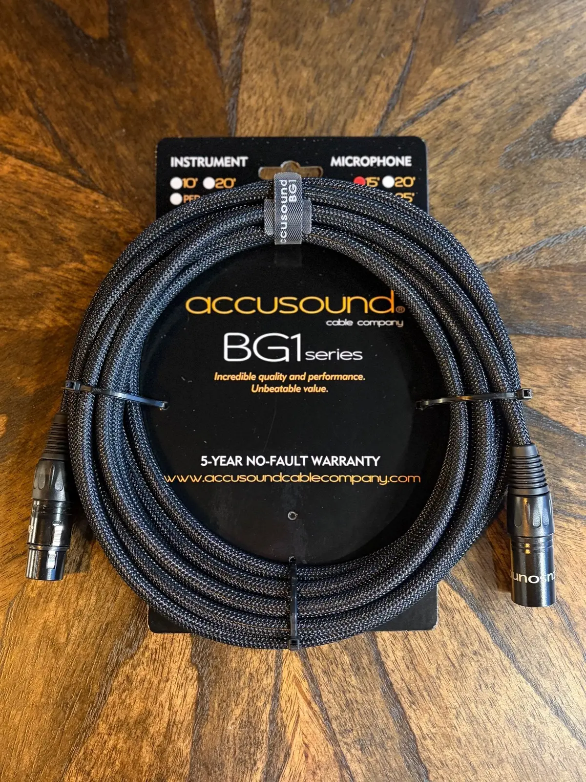 Accusound Bg1-15-Mc 15' Microphone Cable 1