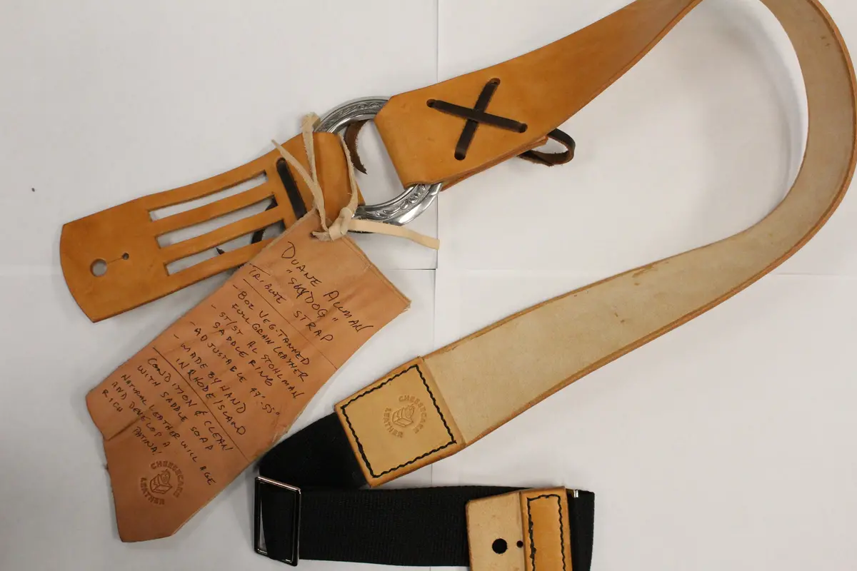 Cheesecake Leathers Duane Allman "Skydog" Tribute Leather Strap 1