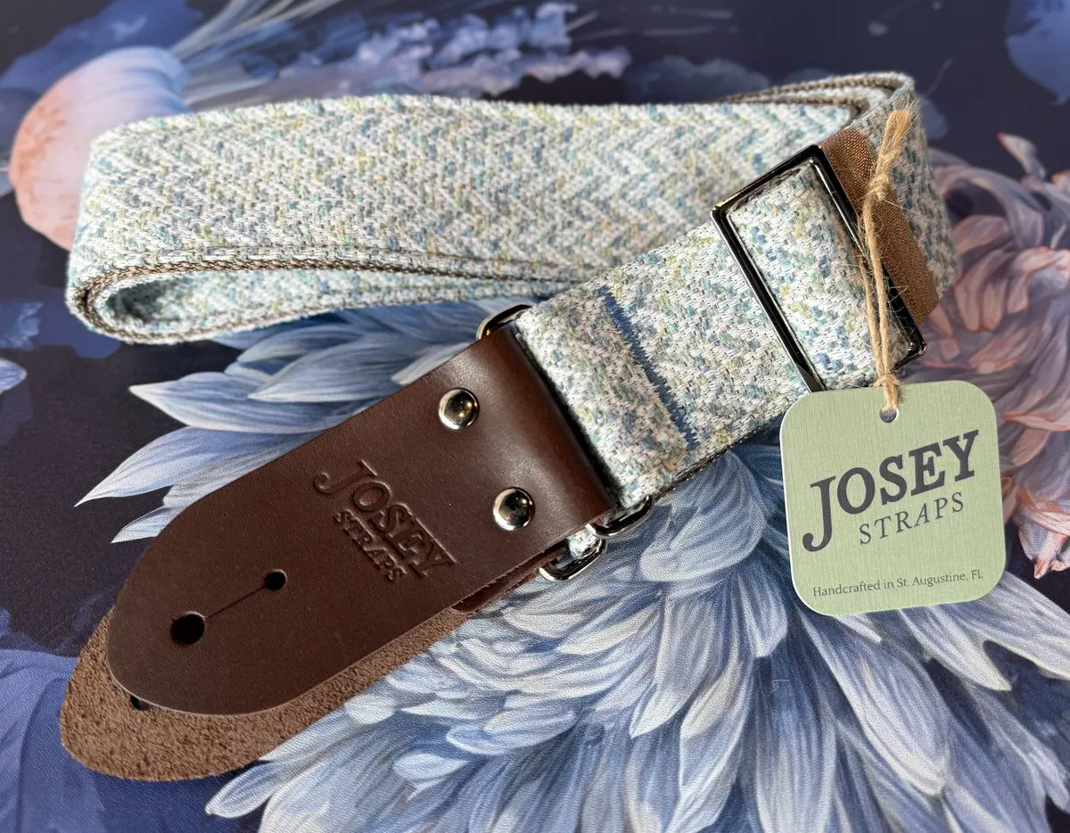 Josey Straps "Seaglass" Guitar Strap *Free Shipping In The Usa* 1