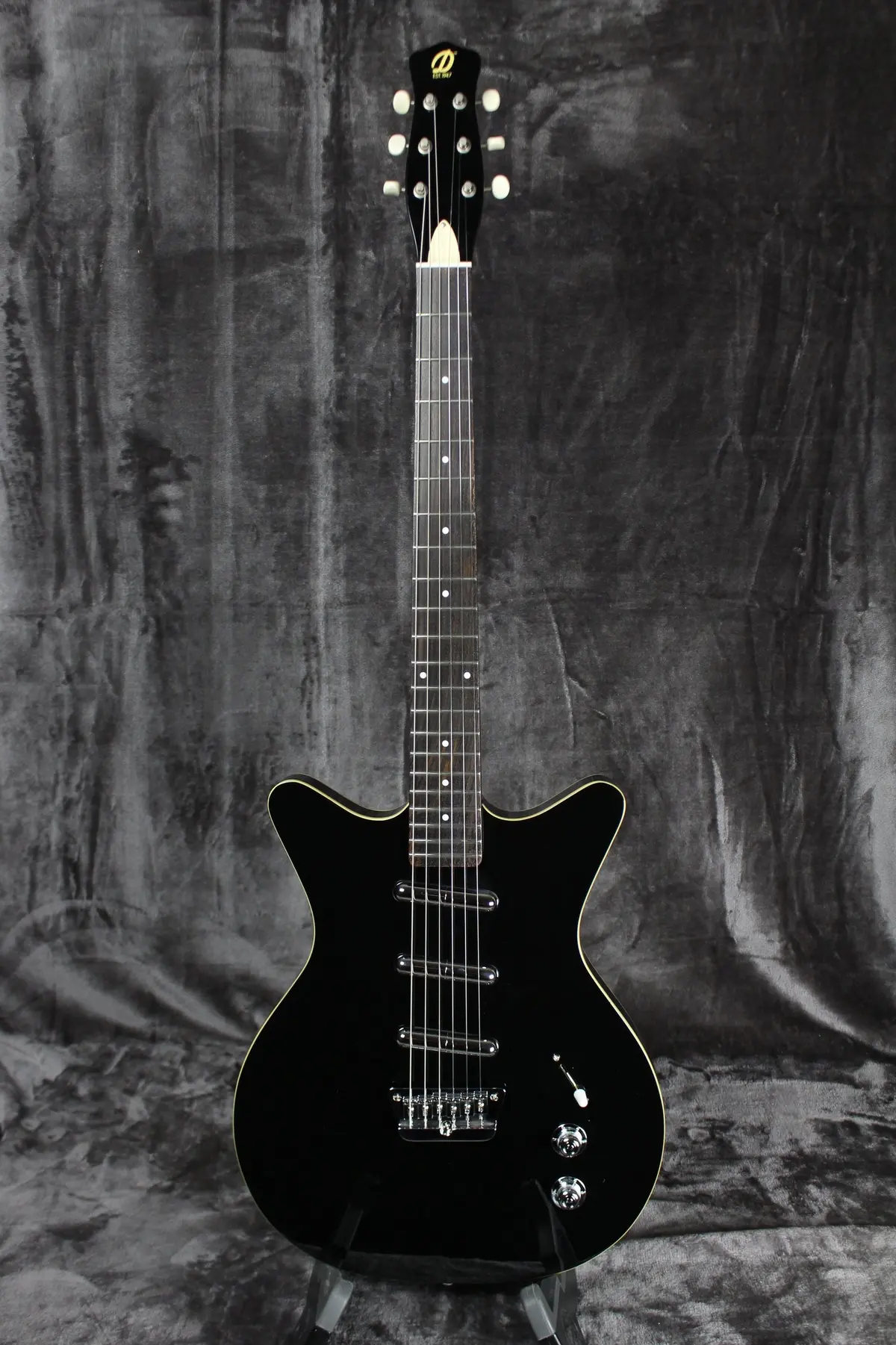 Danelectro '59 Triple Divine Electric Guitar Black *Free Shipping In The Usa* 1
