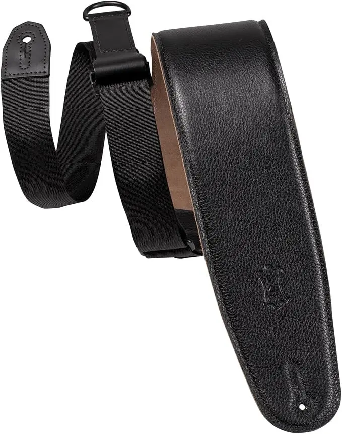 Levy's Leather Right Height Series Mrh4gf-Blk Guitar Strap *Free Shipping In The Usa* 1