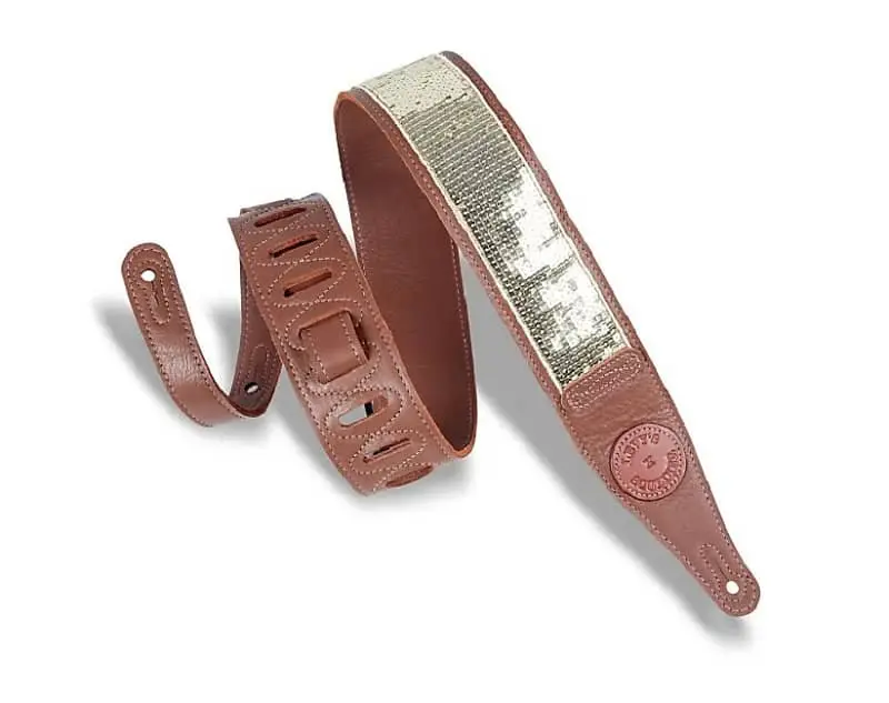 Levy's Mg17slq Garment Leather Guitar Strap *Free Shipping In The Usa* 1