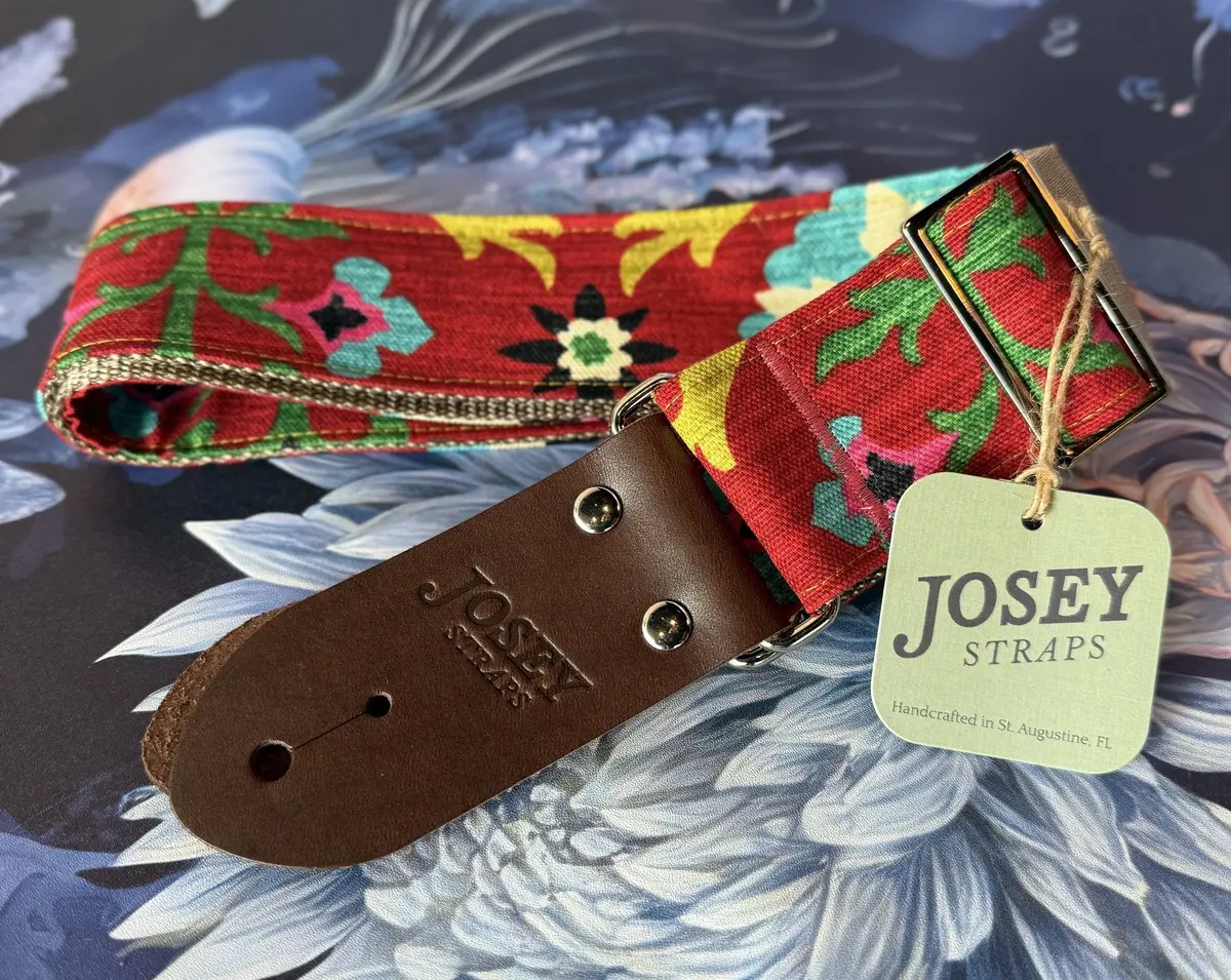 Josey Straps "Aunt Eitreg" Guitar Strap *Free Shipping In The Usa* 1