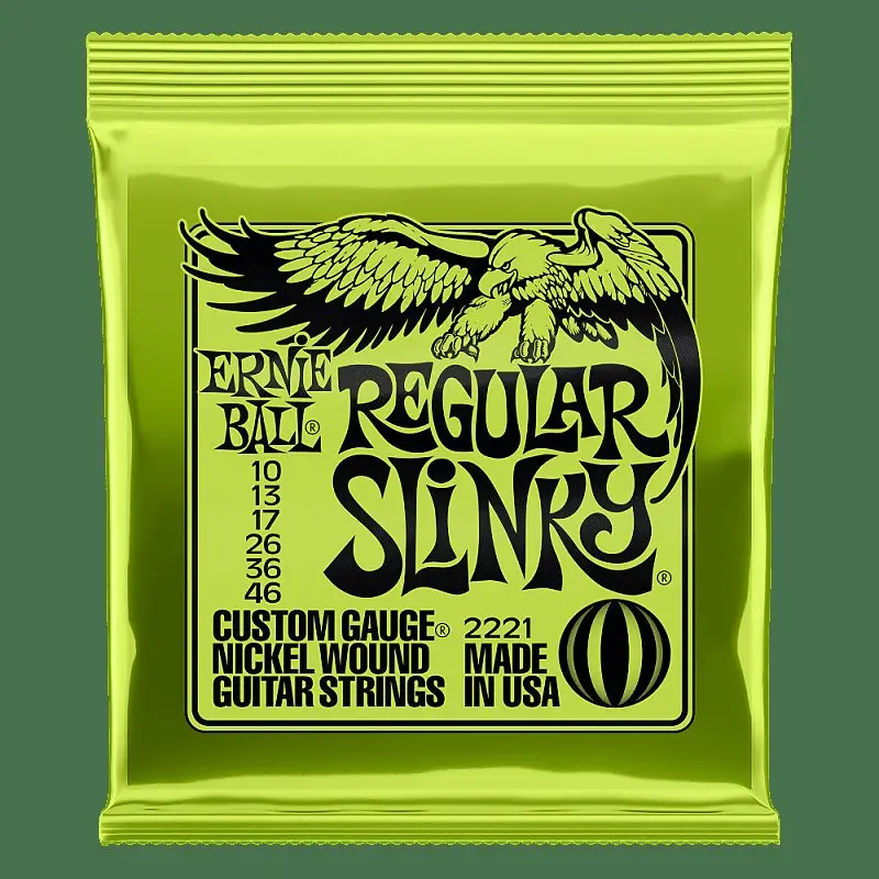 Ernie Ball 2221 Regular Slinky Electric Guitar Strings, .010 - .046 1