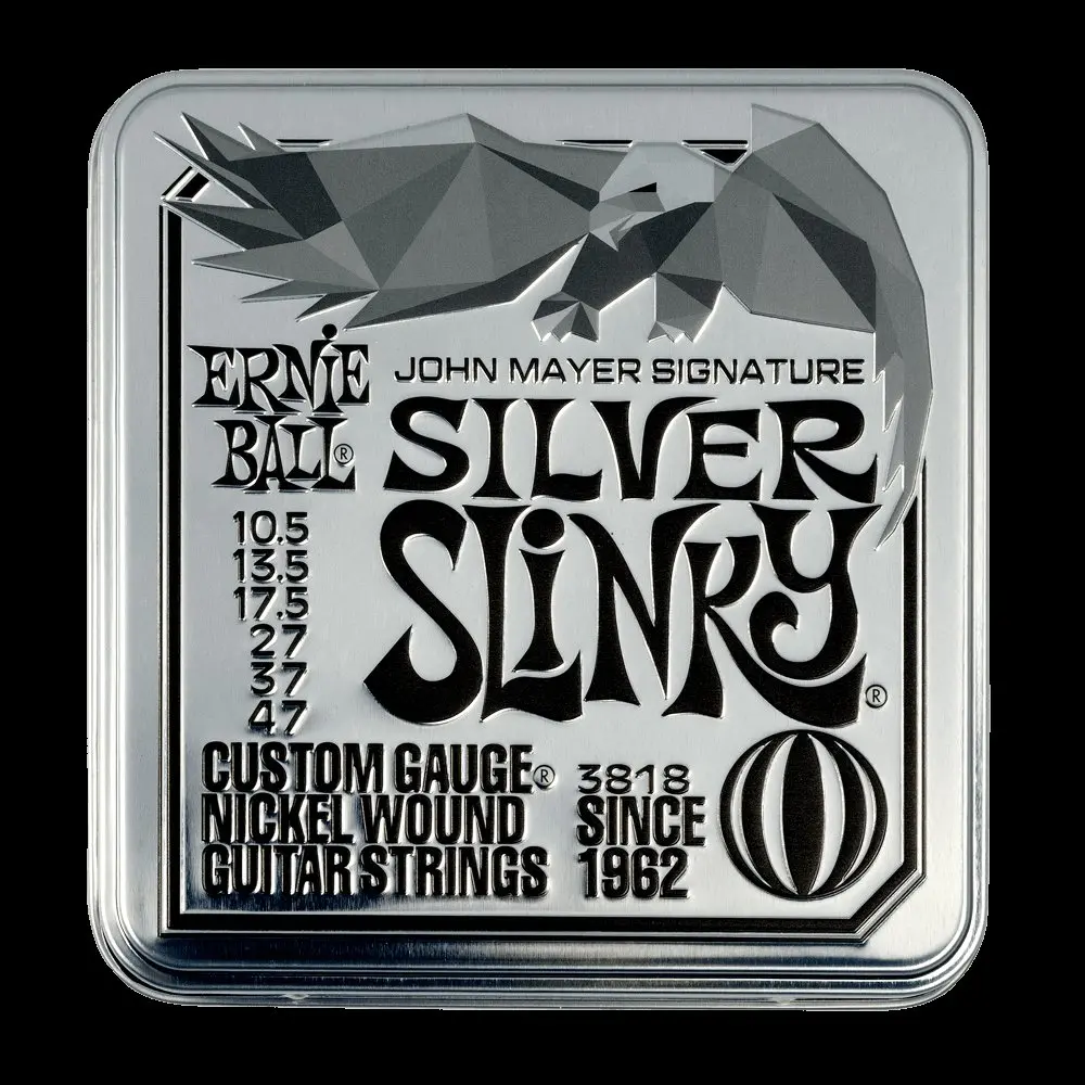Ernie Ball John Mayer Silver Slinky Signature Electric Guitar Strings 3-Pack Tin *Free Shipping In The Usa* 1