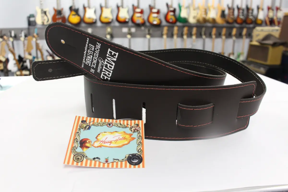 Henry Heller Hbl25-Brn/Red Guitar Strap 1