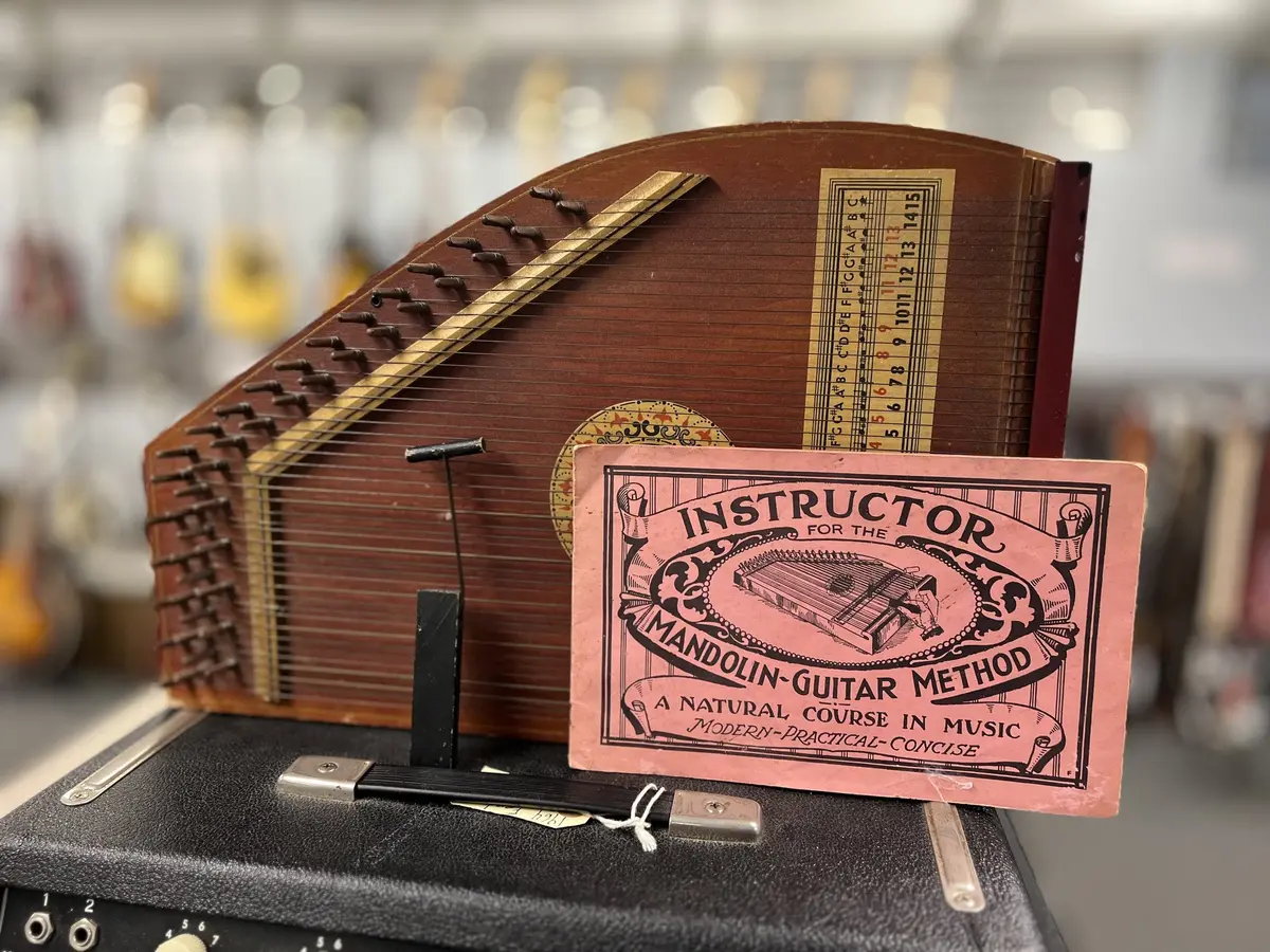 Vintage Oscar Schmidt Mandolin Guitar Zither *Free Shipping In The Usa* 1