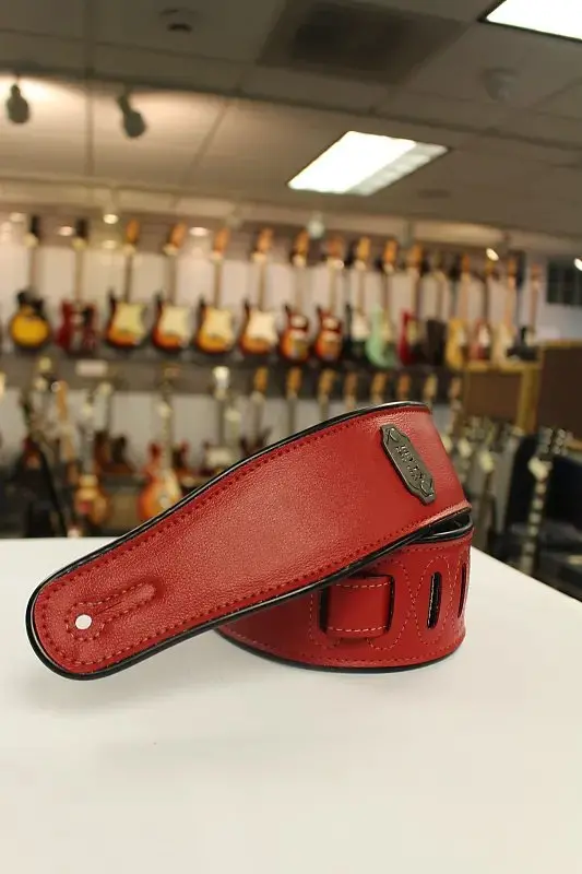 Levy's M26vp-Red-Black Reversible Red/Black Vinyl Guitar Strap *Free Shipping In The Usa* 1