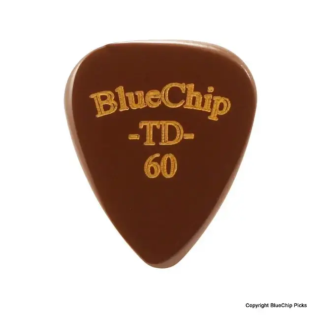 Blue Chip Td60 Standard Teardrop Pick (Single Guitar Pick) 1