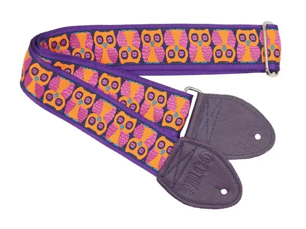 Souldier Wilco Signature Orange/Purple Owls Guitar Strap *Free Shipping In The Usa* 1