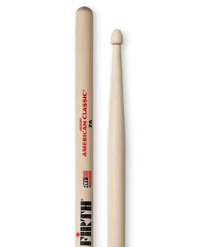 Vic Firth 7A Wood Tip Drum Sticks 1