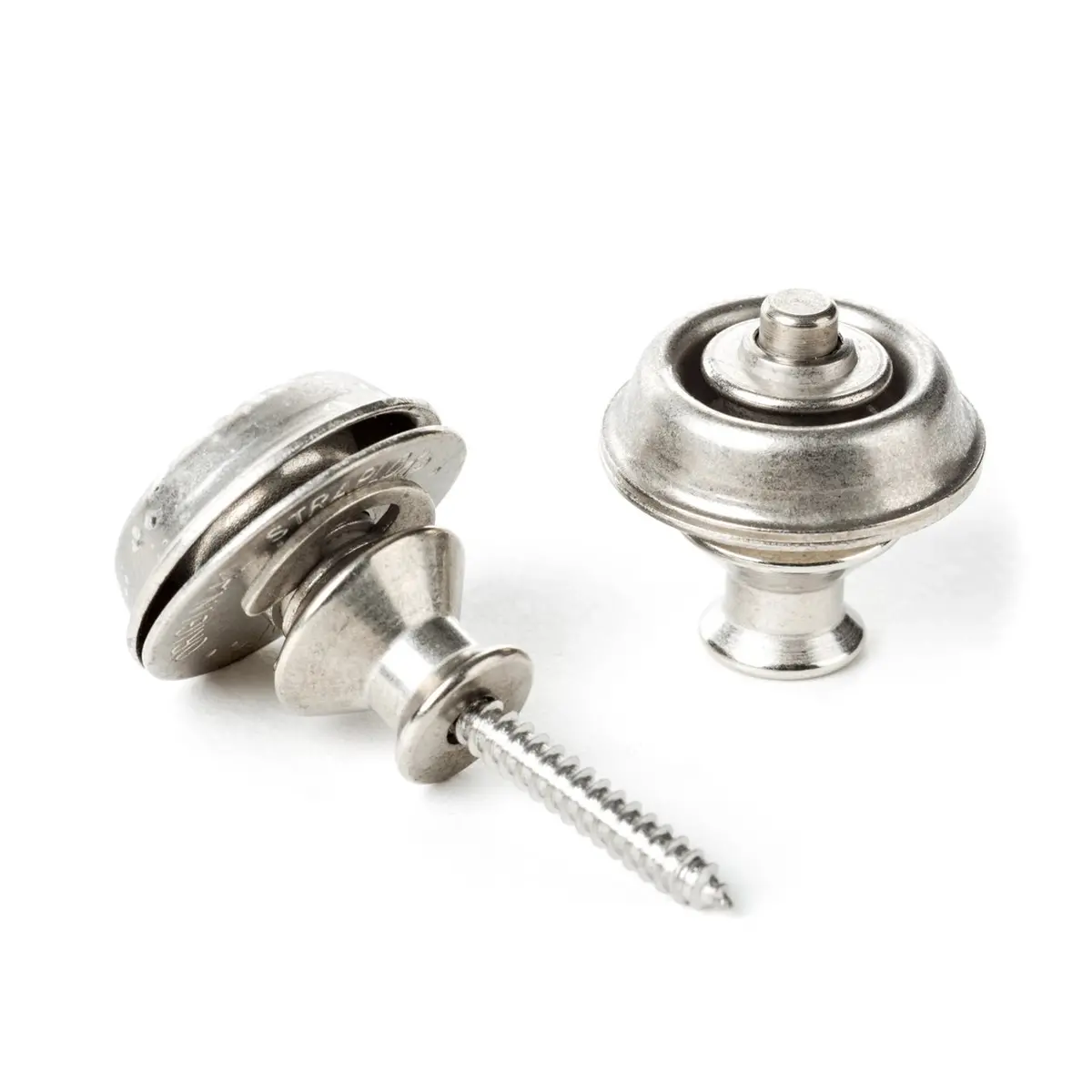 Dunlop Straplok® Strap Retainers Dual Design - Vintage Nickel - Sls1035vn 1