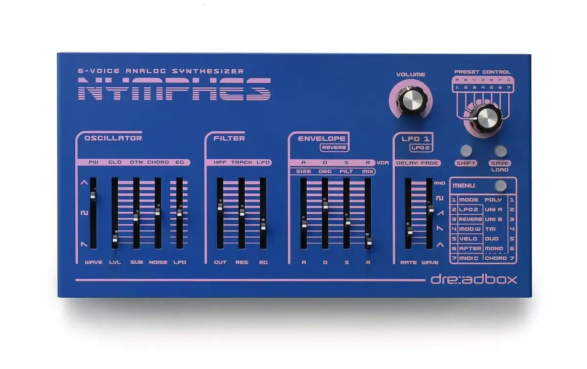 Dreadbox Nymphes 6-Voice Analog Synthesizer *Free Shipping In The Us* 1