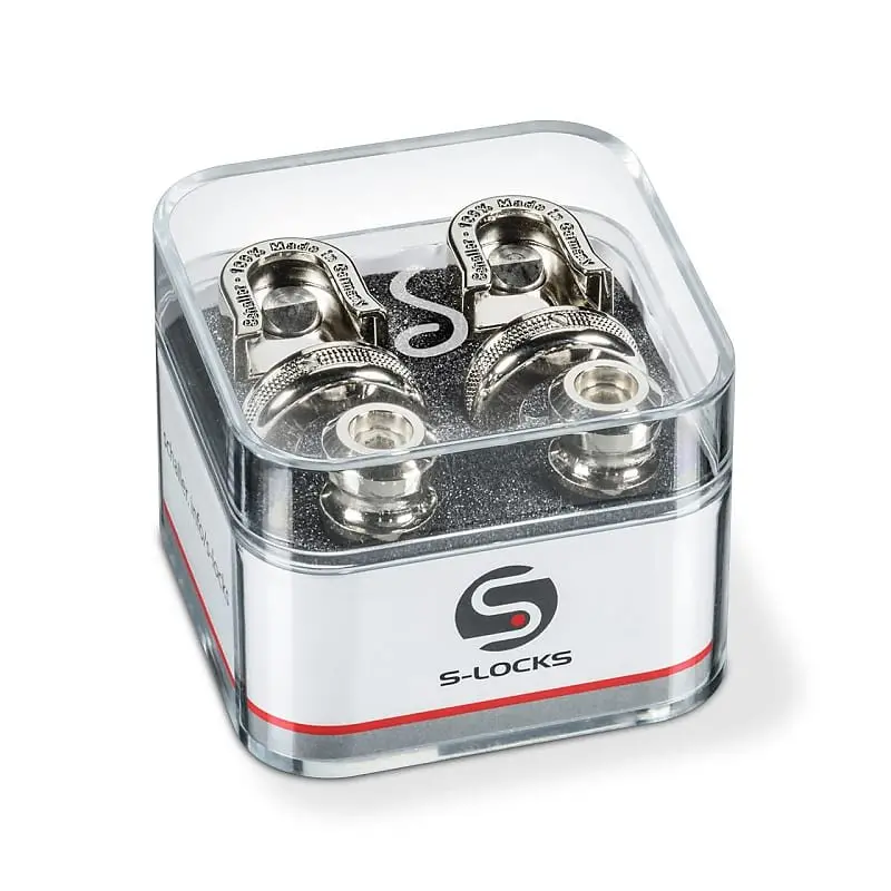 Schaller S-Locks Nickel  Strap Locks *Free Shipping In The Usa* 1