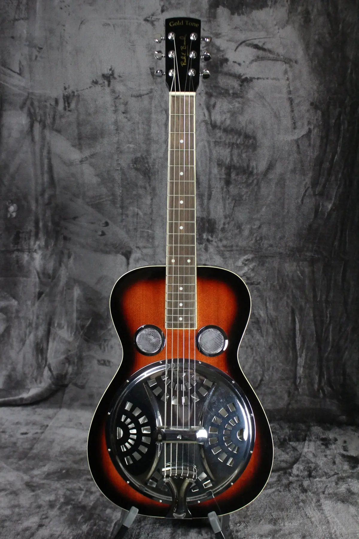 Gold Tone Paul Beard Signature Square Neck Resonator 1