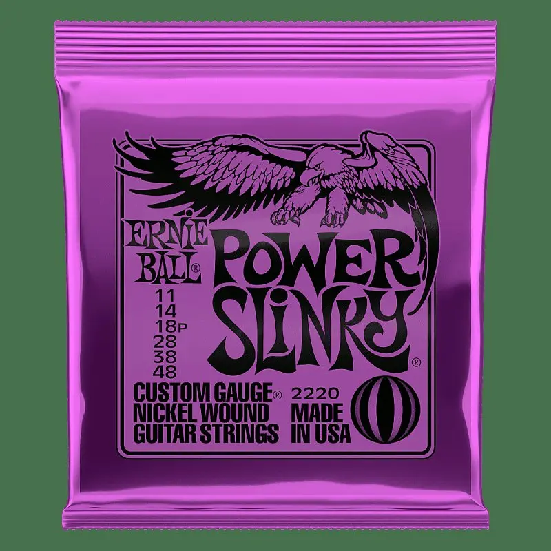 Ernie Ball 2220 Power Slinky Electric Guitar Strings, .011 - .048 1