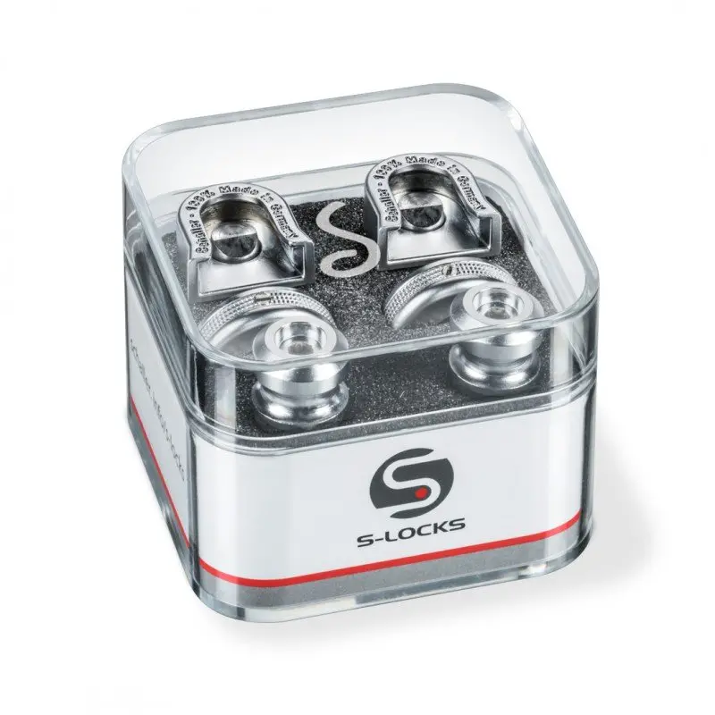Schaller S-Locks Chrome Strap Lock System *Free Shipping In The Usa* 1
