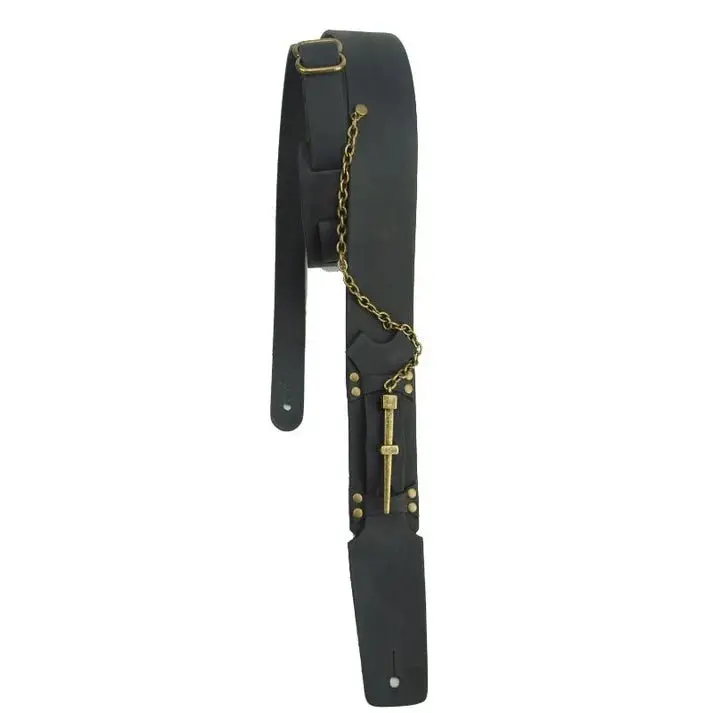 Lm Products Vk-5 Bk Valkyrie Guitar Strap Black *Free Shipping In The Usa* 1