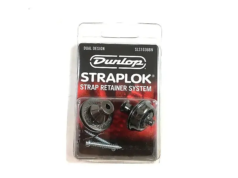 Dunlop Straplok Strap Retainer System Sls1036bn Black Nickel 1