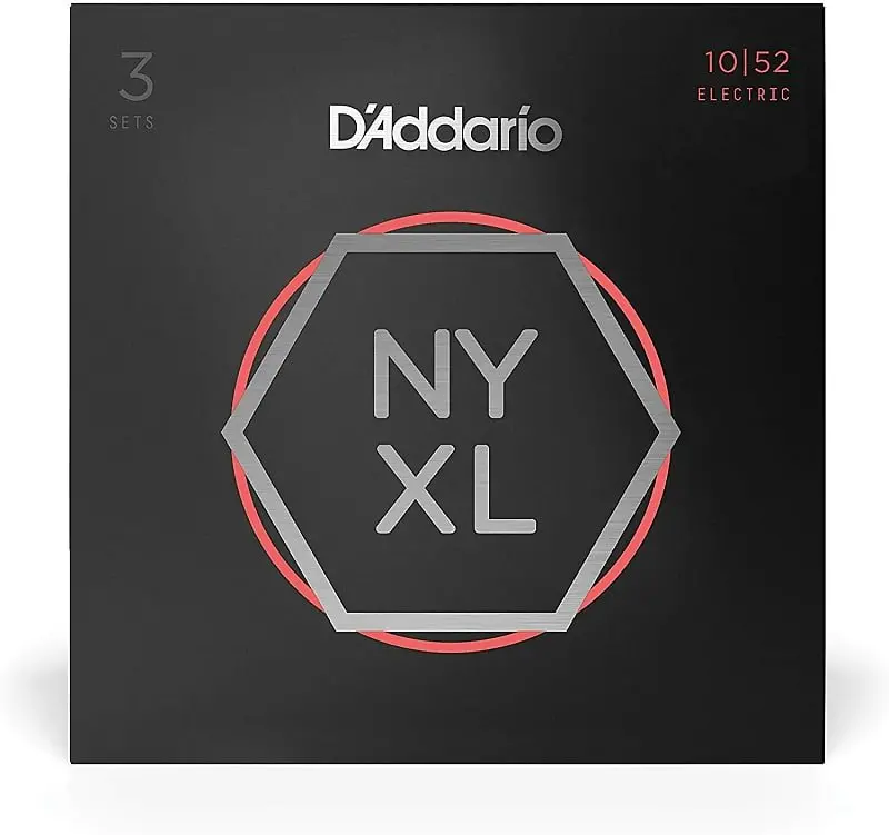 D'addario Nyxl1052-3P  Nickel Wound Electric Guitar Strings 3-Pack, 10-52 Heavy Low *Free Shipping* 1