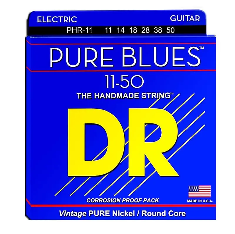 Dr Strings Phr-11 Pure Blues Heavy Electric Guitar Strings (11-50) 1